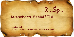 Kutschera Szebáld névjegykártya